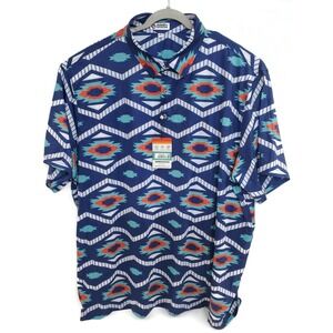 Raised By Coyotes Polo Shirt Mens‎ 3XL Santa Fe Aztec Southwestern UV 50 Golf